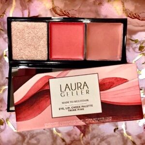Laura Geller Made to Multitask Eye, Lip, Cheek Palette in THINK PINK *BNIB